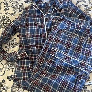 La Ligne Plaid Flannel Bonne Nuit Pajamas XS